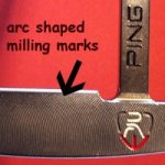 Milling marks on putter face